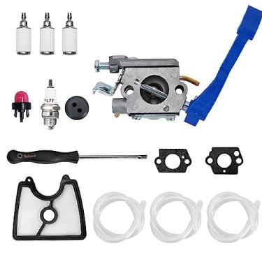 Imagem de Vkinman Carburador 590460102, substituição para Husqvarna 125B 125BX 125BX 125BVX peças de soprador de folhas com kit de linha de combustível de filtro de ar, substitui 581798001 545081811 545112101