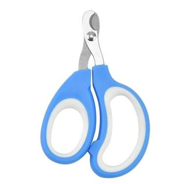 Imagem de Tesoura de unhas para animais de estimação (azul claro/branco, para cães e gatos pequenos)
