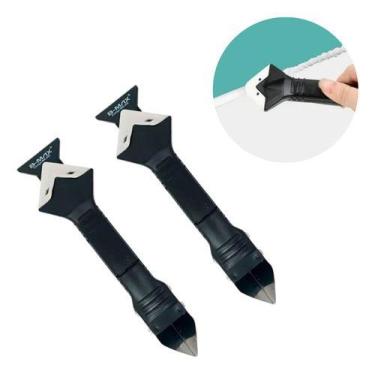Imagem de Kit 2 Espatula Rejunte Removedor Raspador Calafetagem Piso - BMax
