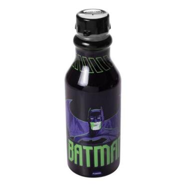 Imagem de Garrafinha Infantil Super-herói Batman Tampa de Rosca 500ml Plasútil O