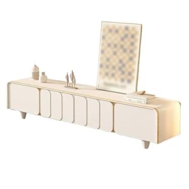 Imagem de Armário de TV Armário de TV de grande capacidade totalmente de chão, moderno, simples, sala de estar, doméstico, armário de TV simples Armário de mídia