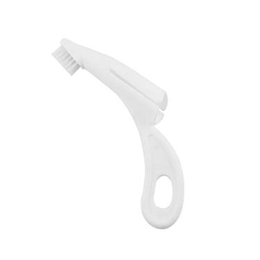 Imagem de Escova da Escova de Dentes para Cães para Cuidar Oral de Cães e Gatos, Gengivas Macias e Cuidados Periodontais, Seguros e Confiáveis, PP e Material de Nylon (Branco)