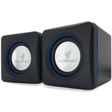 Imagem de Caixa Caixinha De Som Para Computador Notebook Pc 6W Usb P2