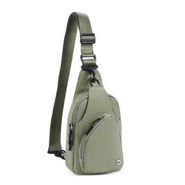Imagem de Bolsa Tipo Estilingue WESTBRONCO Pequena - Nylon Verde para Mulheres