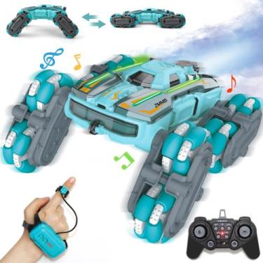Imagem de Carro RC de 8 Rodas ZMMB - Stunt com Controle de Gestos, Spray e Luzes