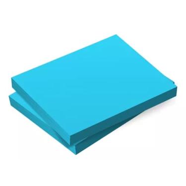 Imagem de Kit com 5 Cores Sortidas Cartolina Colorida, 48 x 66 cm (Azul)