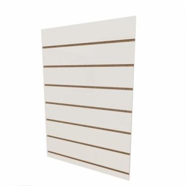 Imagem de Expositor canaletado 18mm Branco Texturizado altura 90 cm comp 60 cm -