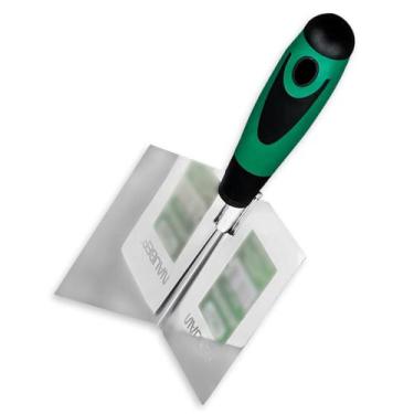 Imagem de Desempenadeira de Canto Nauber Externo e Interno Aço Inoxidável Massa 