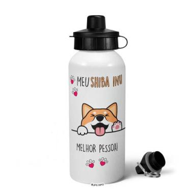 Imagem de Garrafa Squeeze MQ - Meu Shiba inu, melhor pessoa! - JPS INFO