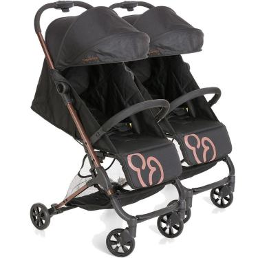 Imagem de Carrinho para Gemeos Passeio Galzerano Duolee Duo Preto Cobre