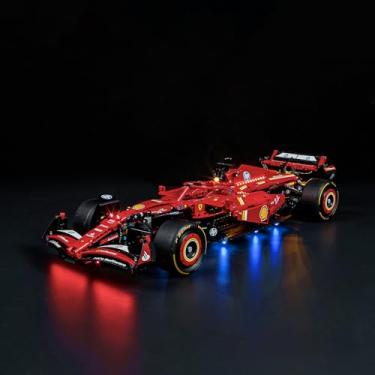 Imagem de BRIKSMAX Kit de luz 2.0 para carro Lego Ferrari SF-24 F1 - Iluminação LED inovadora compatível com Lego Technic 42207 - Conjunto Lego não incluído