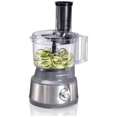 Imagem de Processador de Alimentos com 2 Velocidades Ideal para Legumes, Aço Inoxidável, 450W, 110v, HAMILTON BEACH 70735, Prateado