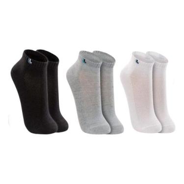 Imagem de Kit 3 Pares Meias Lupo Cano Curto Soquete Academia Algodão, Sortido, G