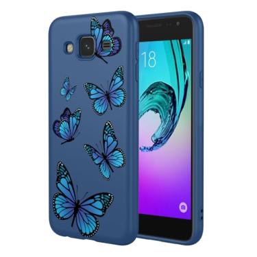 Imagem de HTXWXJC Capa de telefone para Galaxy J3 2016, SM-J320 J310 Samsung J3 2016 capa à prova de choque flexível bumper TPU capa macia padrão borboleta capa de telefone para Samsung Galaxy J3 2016 borboleta