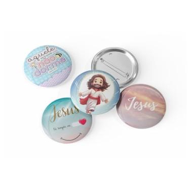 Imagem de kit com 4 Botons Broche Alfinete - Coleção Motivacional - Button, Pin