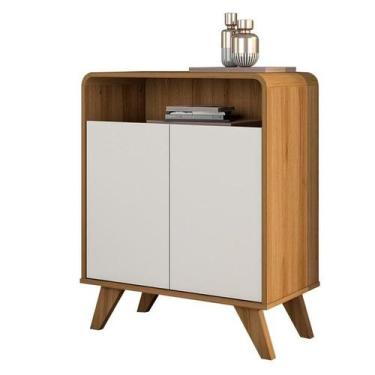 Imagem de Buffet Aparador Eccos 2 Portas Nature/Off White  Fabri Móveis - FabriM