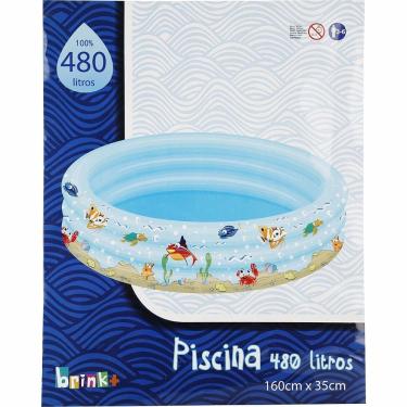 Imagem de Piscina Inflável 480L Peixe - brink +
