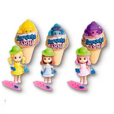 Imagem de Sorvete Doll Mini Boneca Sortida - Polibrinq KB007