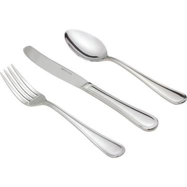 Imagem de Faqueiro Louvre 130 Peças Aço Inox 18/10 3MM Fracalanza