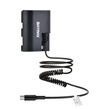 Imagem de Batmax Bateria falsa USB-C LP-E6 LP-E6N LP-E6NH compatível com Canon EOS R, Ra, R3, R5, R5 C, R6, R7, R, 5D II/III/IV, 6D, 6D II, 7D, 7D II, 60D, 60Da, 70D, 80D, 90D, XC10, XC15, 5DS, 5DS R Câmeras