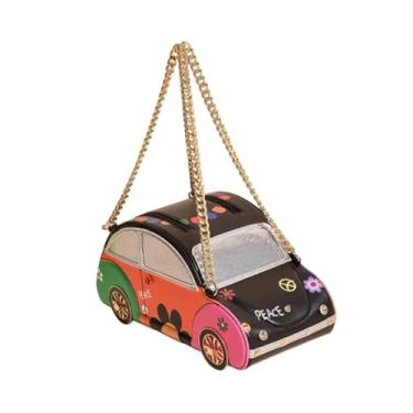 Imagem de Colaxi Bolsa de bolsa de estilo de carro para mulheres bolsas de armazenamento de telefone para trabalho de cosméticos, chaves, Carro Preto