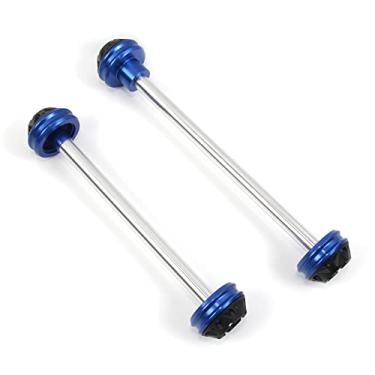 Imagem de Protetores de roda deslizantes de eixo garfo dianteiro e traseiro para Ducati 1098 2008-2015 acessórios de motocicleta azul