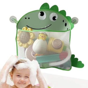 Imagem de Suporte para brinquedos de banho, organizador de brinquedos de banho - Cesta de brinquedos de banho de malha|Armazenamento de brinquedos de chuveiro de desenho animado, armazenamento de brinquedos d