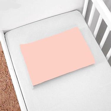 Imagem de Kit 4 Fronha Berço Simples 30x40 Capa De Travesseiro Infantil 100% Algodão Bainha (Salmão)