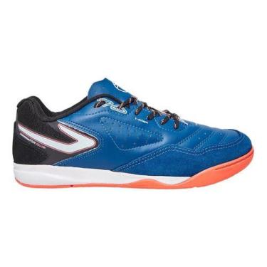 Imagem de Tenis Futsal Topper Dominator Td 4 Club V Com Amortecedor, Azul, Preto