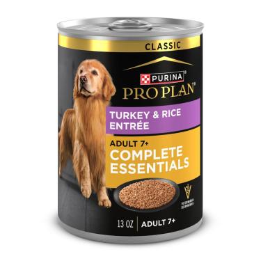 Imagem de Comida úmida para cães Purina Pro Plan Senior 7 + Turkey & Rice 390g x12