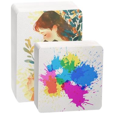 Imagem de 100 folhas de papel aquarela a granel, 300 g, prensa a frio, espesso, aquarela, cartões-presente, papel artístico branco (10 x 4) (5 x 7)