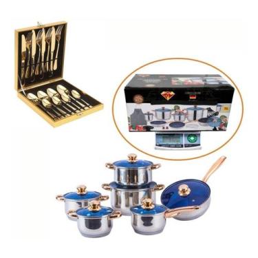 Imagem de Jogo De Panelas 23 Peças Antiaderente Lançamento Top Linha! - alfashop