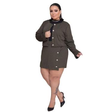 Imagem de Conjunto Blazer E Shorts Saia Plus Size 1 Geração GG Ao G3 - Reyn Stor