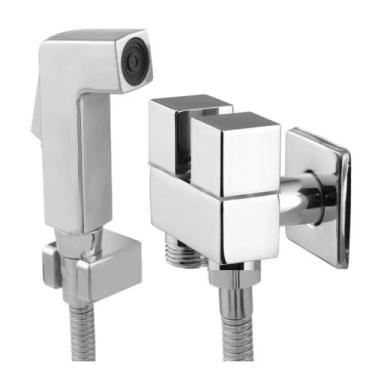 Imagem de Ducha Higiênica Com Registro Duplo Duas Saídas De Água Derivação Quadr