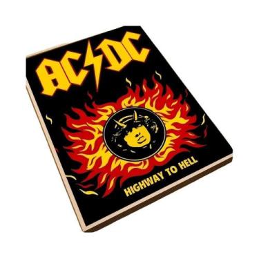 Imagem de Poster AC/DC - Impressão em Papel para Sala de Estar, Quarto e Bar, 50