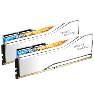 Imagem de G.SKILL Trident Z5 Royal Neo Series (AMD Expo) DDR5 RAM 96GB (2X 48GB) 6000MT/s CL30-36-36-96 1,35V Desktop Computer Memory U-DIMM - Prata (F5-6000J3036F48GX2-TR5NS)