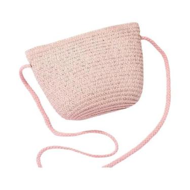 Imagem de Bolsa de Ombro Pequena de Palha - Feita à Mão em Rattan - Bolsa de Pra