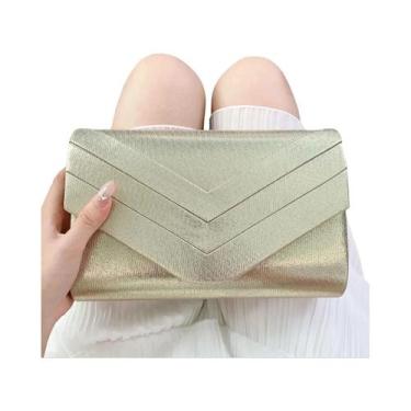 Imagem de Bolsa de Noite Elegante em Veludo com Corrente - Bolsa de Luxo Quadrad