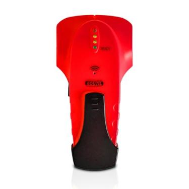 Imagem de Scanner de parede Stud Finder – Detecta parafusos de madeira, metal, vigas e tubos com localização de borda e centro, ferramenta de detecção de pinos vermelhos simples para uso profissional e faça