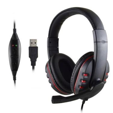 Imagem de Fone Ouvido Headset Usb Game Pc Microfone Xbox Ps3 Notebook - Lemox