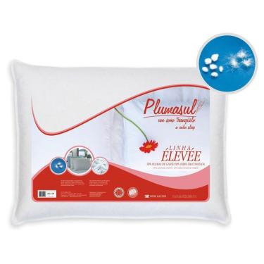 Imagem de Travesseiro Fibras Siliconizadas E Plumas De Ganso Plumasul - 50 X 70 Cm Branco
