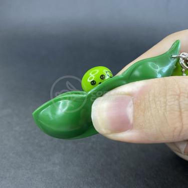 Imagem de Chaveiro Ervilha Brinquedo Anti Stress Silicone