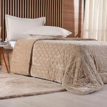 Imagem de Edredom King Plush Sense Dupla Face 100% Poliéster 250x270cm Linho