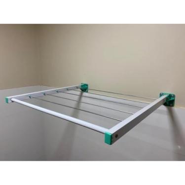 Imagem de Varal de Roupa Retrátil para Parede, Alumínio Resistente, Ideal para Apartamento e Casa