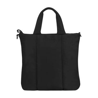 Imagem de PUMA Bolsa feminina acolchoada, Preto tradicional, Bolsa acolchoada