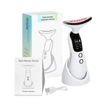 Imagem de Dispositivo De Beleza Para Rosto E Pescoço Com Luz Colorida, 7 Modos, 