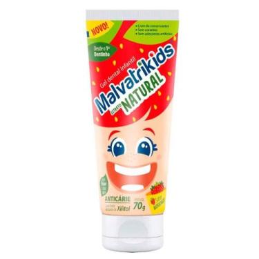 Imagem de Gel Dental Infantil Malvatrikids Extrato Natural 70G - Megalabs