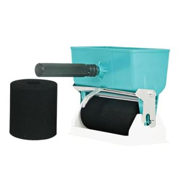 Imagem de ＡＷＨＡＯ Rolo aplicador de cola, faça você mesmo, portátil, com balde de tinta e interruptor de controle para carpintaria, trabalho em madeira e couro, 6 Polegadas