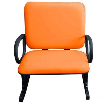 Imagem de Cadeira Para Escritório Para Obesos Até 250kg Laranja - DESIGN OFFICE 