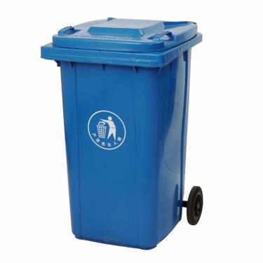 Imagem de Lixeira Com Rodas Para Áreas Externas Lixeira Grande 100L 120L 240L Com Tampa Lixeira Residencial Comercial Lixeira Para Serviços Pesados Para Escritório/restaurante/escola/cozinha(Blue,100L)